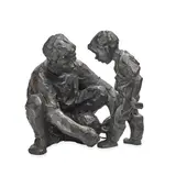 Jane DeDecker, The Ties that Bind, bronze with greyish-brown patina