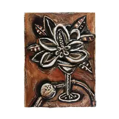 David Bates, Magnolia II, 1998-99, bas relief bronze with polychrome