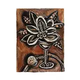 David Bates, Magnolia II, 1998-99, bas relief bronze with polychrome
