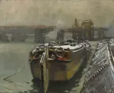 Alson S. Clark, Boats along the Seine, Paris
