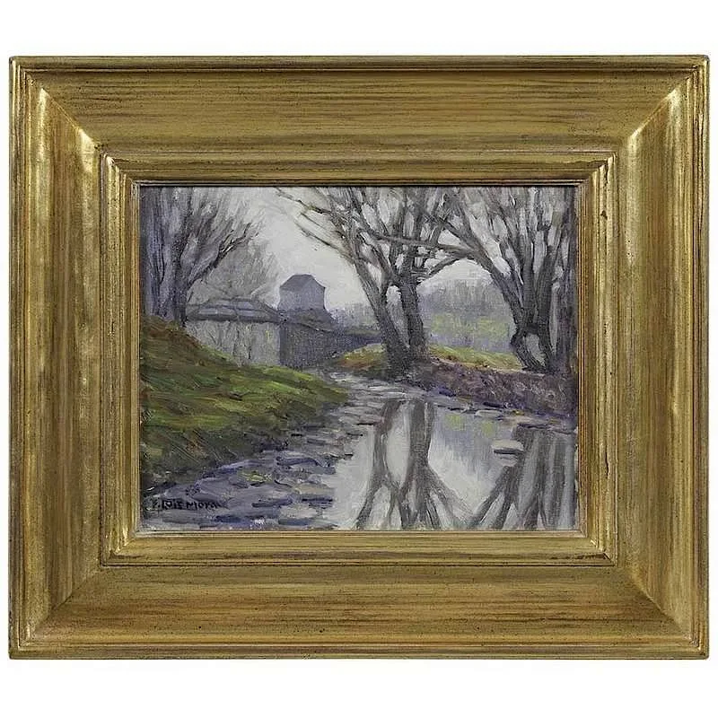 River Sketch by Francis Luis Mora, oil on canvas laid on board, offered Sep 2017