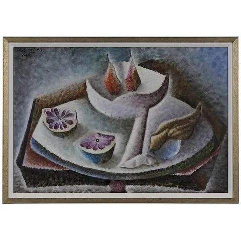 Still Life by Francisco Riba Rovira, 1955, oil on Masonite, sold Sep 2017