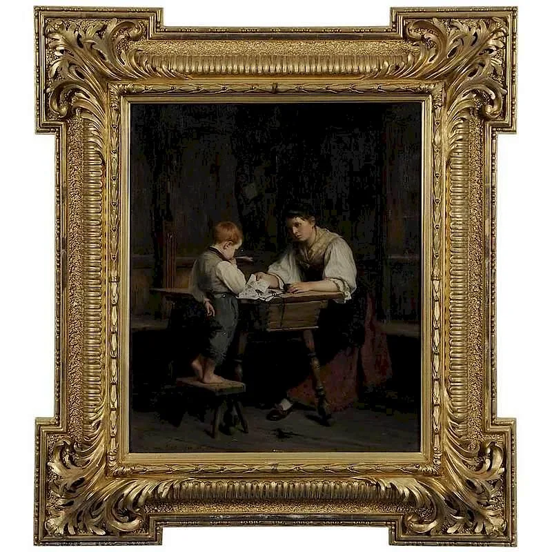Gustav Igler, Spilled Ink, 1872, oil on canvas