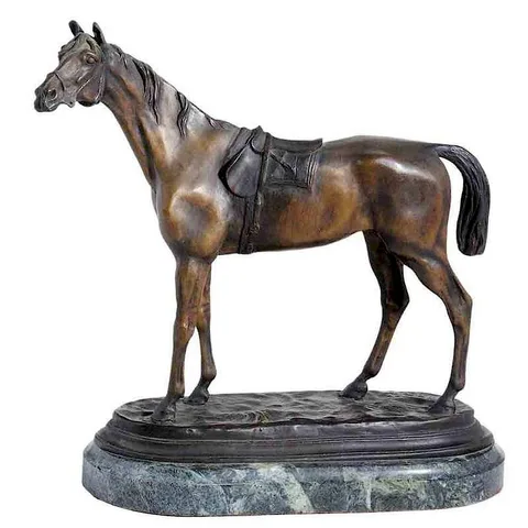 Jules Moigniez, Cheval, patinated bronze