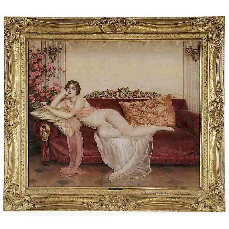 Frédéric Soulacroix, Reflections, oil on canvas