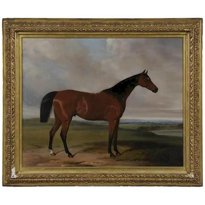 William Barraud, The Bay Gelding, Grumio, oil on canvas