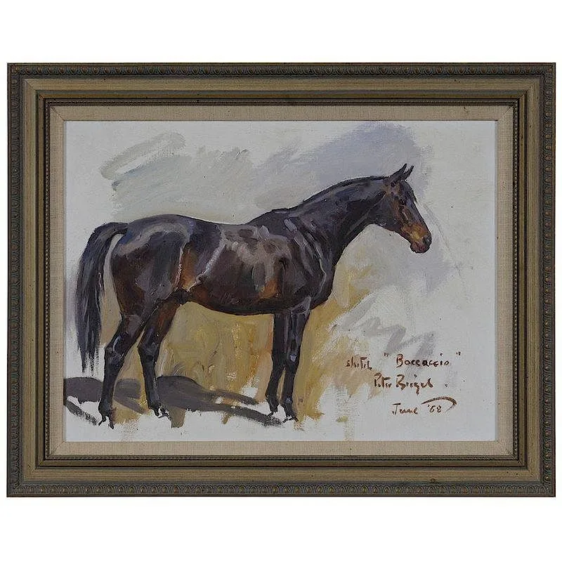 Peter Biegal, Sketch ofÂ Boccaccio, 1968, oil on canvas board