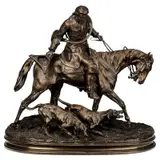 Pierre-Jules Mêne, Groupe de chiens en dÃ©faut - Valet Louis XV
