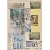 Robert Rauschenberg, Untitled (from 'Arcanum Suite), 1981, Screenprint in colors with collage