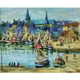 Jean Monneret, Honfleur (France), Oil on canvas