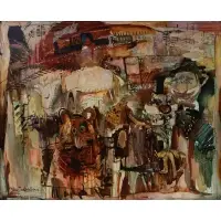 Mark Tochilkin, The Circus, Oil on canvas