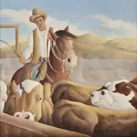 Nancy Jolly, Rancho Cassada Harga, Oil on canvas
