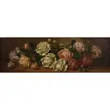 Thomas Frederick Collier, Still Life of Roses, Oil on canvas