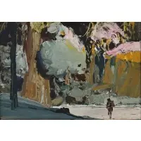 Figure in Landscape by Charles Shepard Chapman N.A, Oil on board, sold Jul 2026