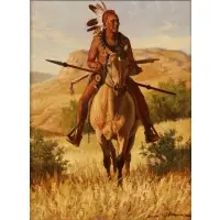 Steven Lang, Grand Pawnee, Oil on canvas