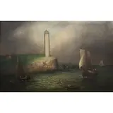 Wesley Elbridge Webber, Approaching Storm, Oil on wood panel