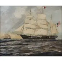 Duncan McFarlane, Clipper Ship.1852, Oil on canvas