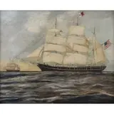 Duncan McFarlane, Clipper Ship.1852, Oil on canvas