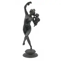 Frederick William MacMonnies, Bacchae and Infant Bacchus, Nice original bronze signed and dated 1899 on base