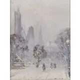Johann Berthelsen, Central Park with the Walter Scott Sculpture