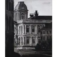 Thomas Connolly, Custom House I, 1995, Gouache on paper