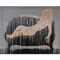 Alexander Kaletski, Director's Couch, 2005, Mixed media on canvas