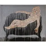 Alexander Kaletski, Director's Couch, 2005, Mixed media on canvas