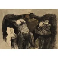 Ruben Poblano, Untitled (Nude Women), 1964, Mixed media, ink and watercolor
