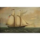 George E. Betts, The Schooner Ripling Wave, 1866, Oil on canvas
