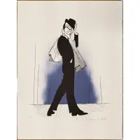 Al Hirschfeld, 62/150, Lithograph in colors