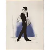 Al Hirschfeld, 62/150, Lithograph in colors
