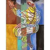 Irving Lehman, Untitled (Dancing Figure), Oil on canvas