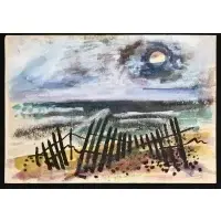 Irving Lehman, Portfolio of 42 Works, Watercolor and gouache