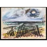 Irving Lehman, Portfolio of 42 Works, Watercolor and gouache