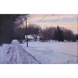 Michael Budden, Winter Lane, 2005, Oil on board