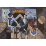 Bela de Kristo, Family, Oil on canvas