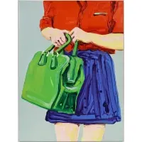 Cornelius Völker, Handbags, Oil on canvas, 1999