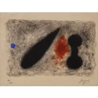 Joan Miró, Nous Avons, 1959, Etching and aquatint in colors