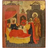 Russian Icon, The Nativity of Mary, Oil on panel