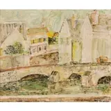 Pierre Garcia-Fons, L'Eure a Chartres (The Eure River at Chartres), Oil on canvas