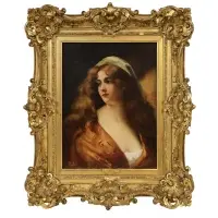 Angelo Asti, Portrait of a Female Beauty, Oil on canvas