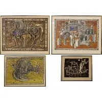 Bruno Zupan, The Trojan Horse, Serigraph on linen