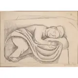 Pablo O'Higgins, Sleeping Man, 1931, Graphite on paper