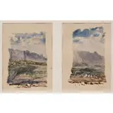 Bruce McGrew, Untitled (Pair of Arizona Landscapes), Watercolor