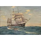 Charles Rosner, Charles W. Morgan, Oil on canvas