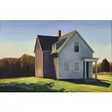Joan Albaugh, House with Shadows, Oil on board