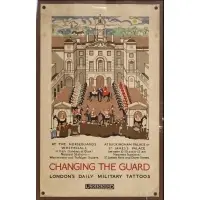 Edward Bawden, Changing of the Guard, 1925, Lithographic color poster