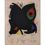 Joan Miró, Grand Palais, 1974, Lithograph in colors