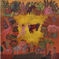 Judith Gutiérrez, Mujer En Peligro #2 (Woman in Danger #2), Oil on linen
