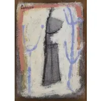 Salvatore Emblema, Untitled (Figure with Trees), 1964